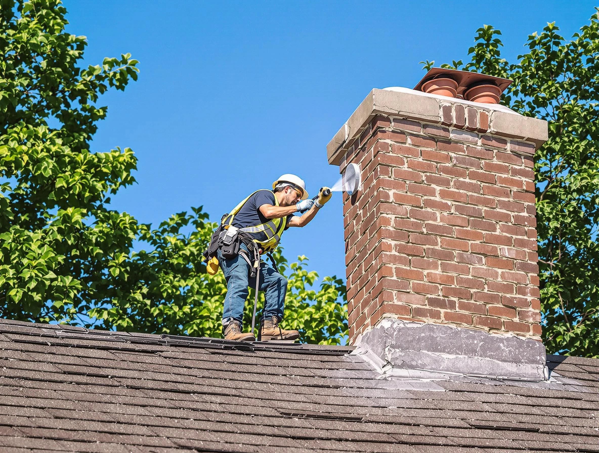 Villa Rica Chimney Sweep performing an inspection with advanced tools in Villa Rica, GA