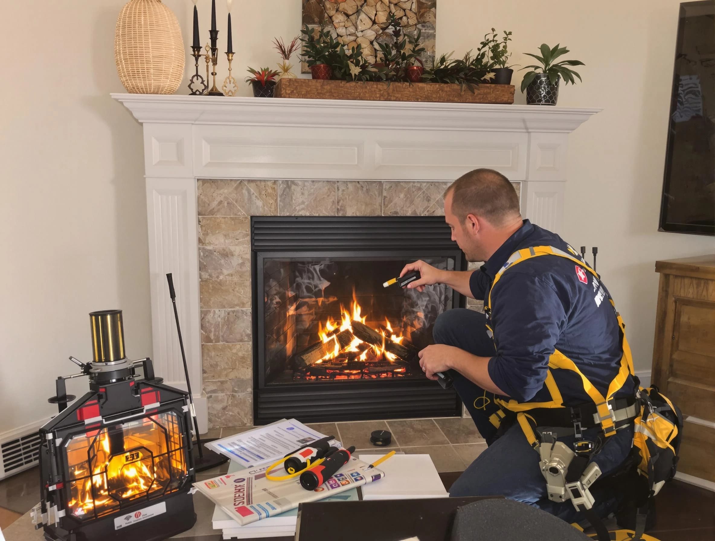 Safety-focused fireplace inspection by Villa Rica Chimney Sweep in Villa Rica, GA