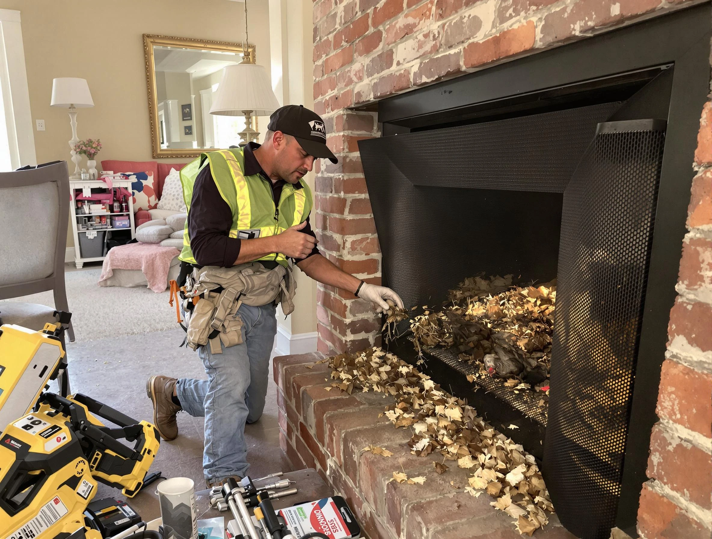 Safe screening installation by Villa Rica Chimney Sweep in Villa Rica, GA