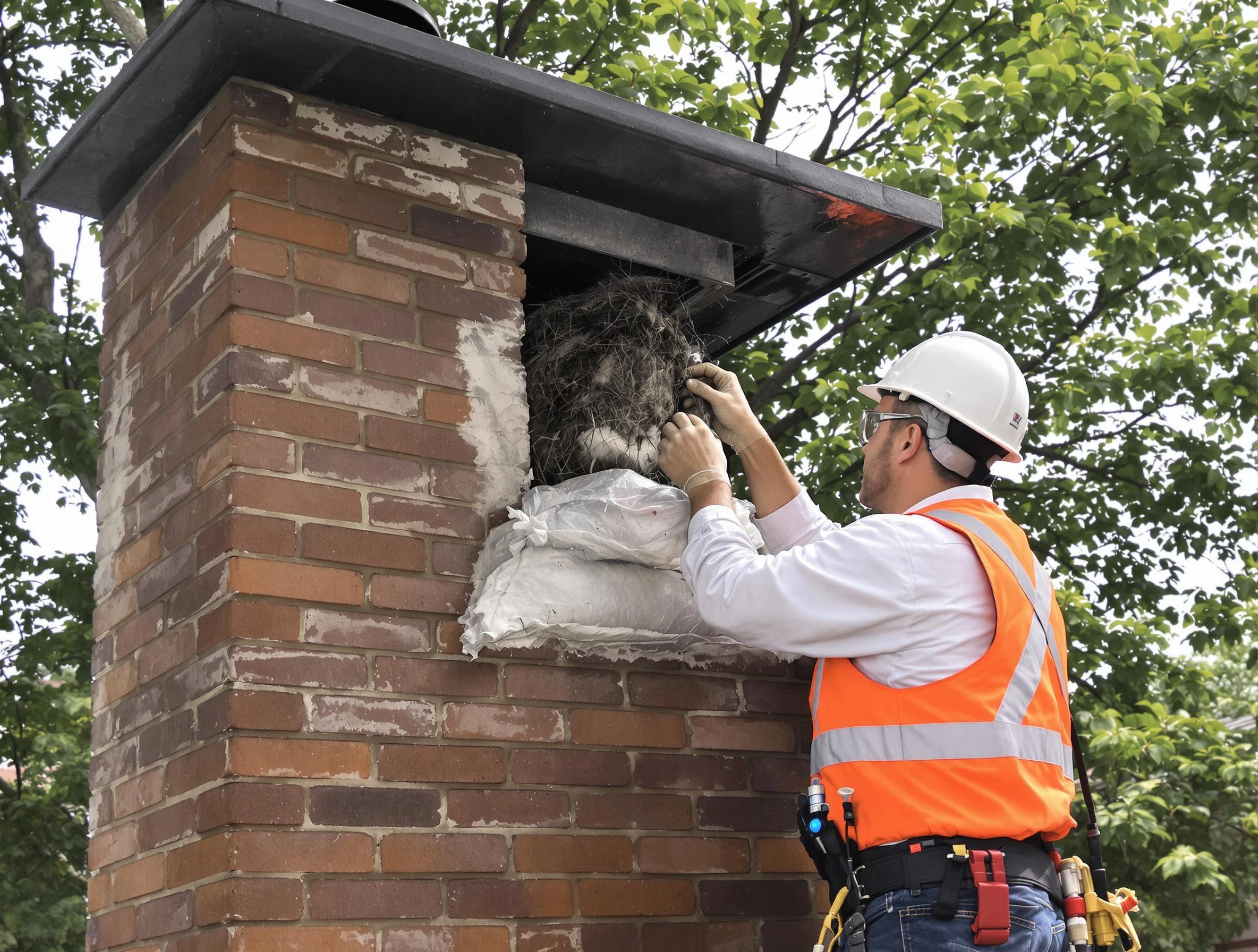 Humane removal of debris and animals by Villa Rica Chimney Sweep in Villa Rica, GA
