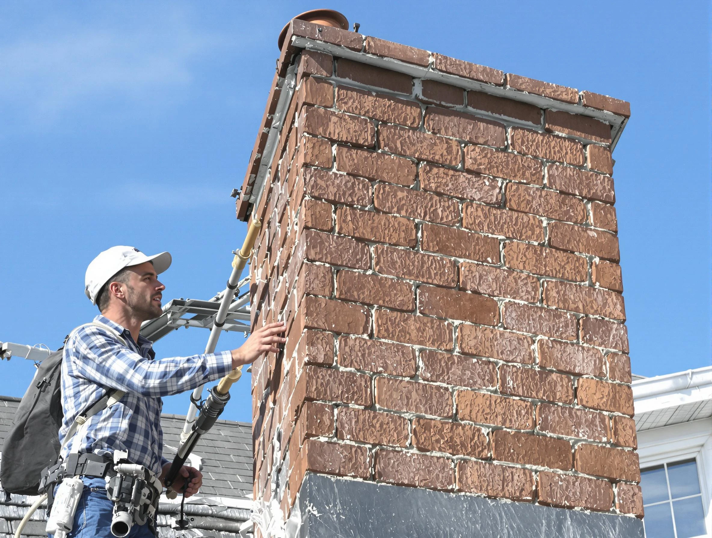 Brickwork for a chimney rebuild by Villa Rica Chimney Sweep in Villa Rica, GA
