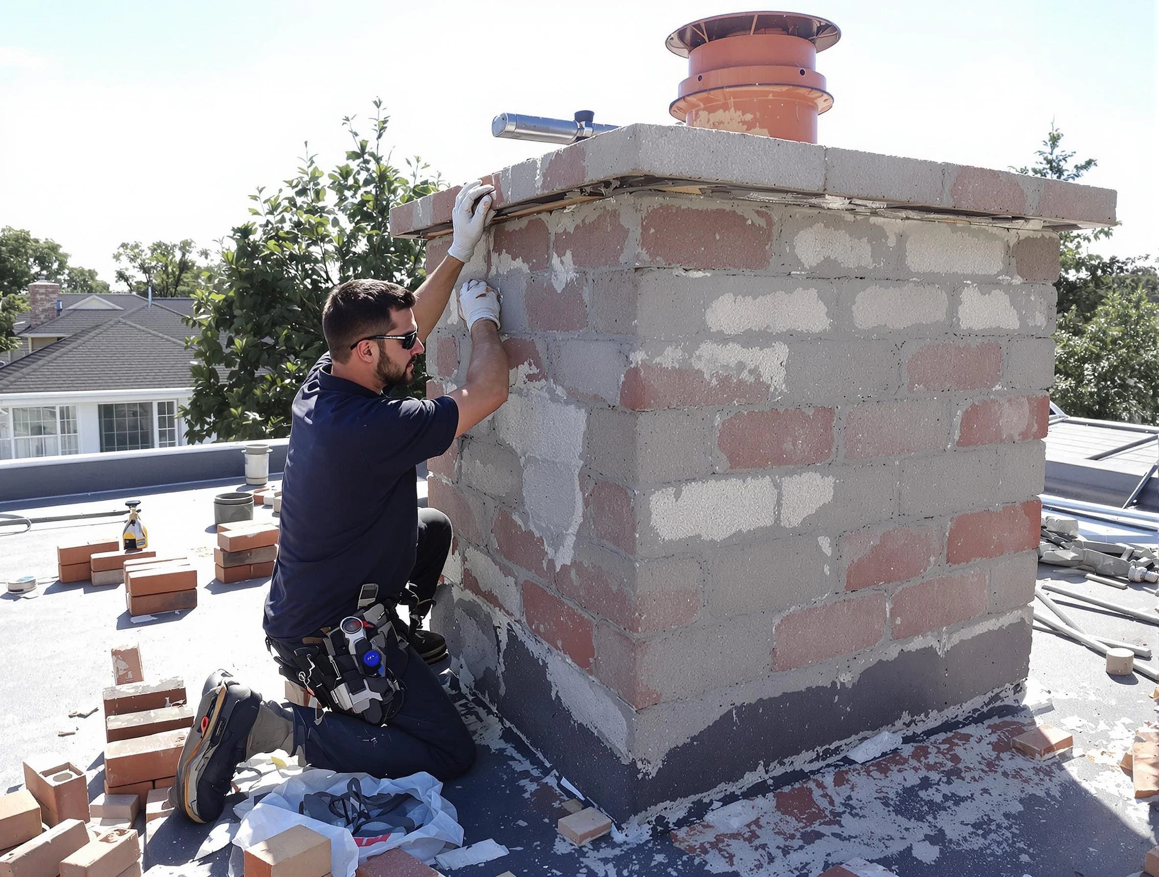 Advanced chimney repair process by Villa Rica Chimney Sweep in Villa Rica, GA